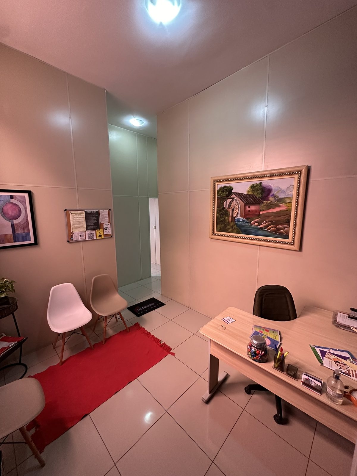 Recepção e sala de espera da Ideia Contábil